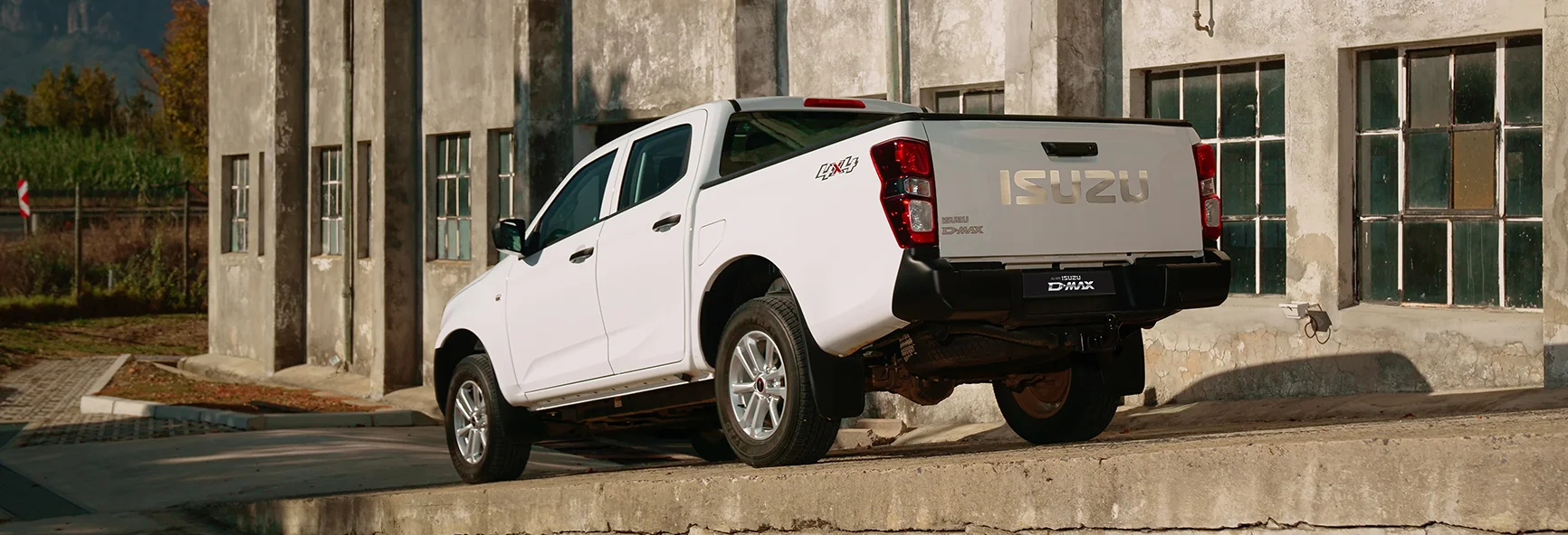 Isuzu Truck at Building